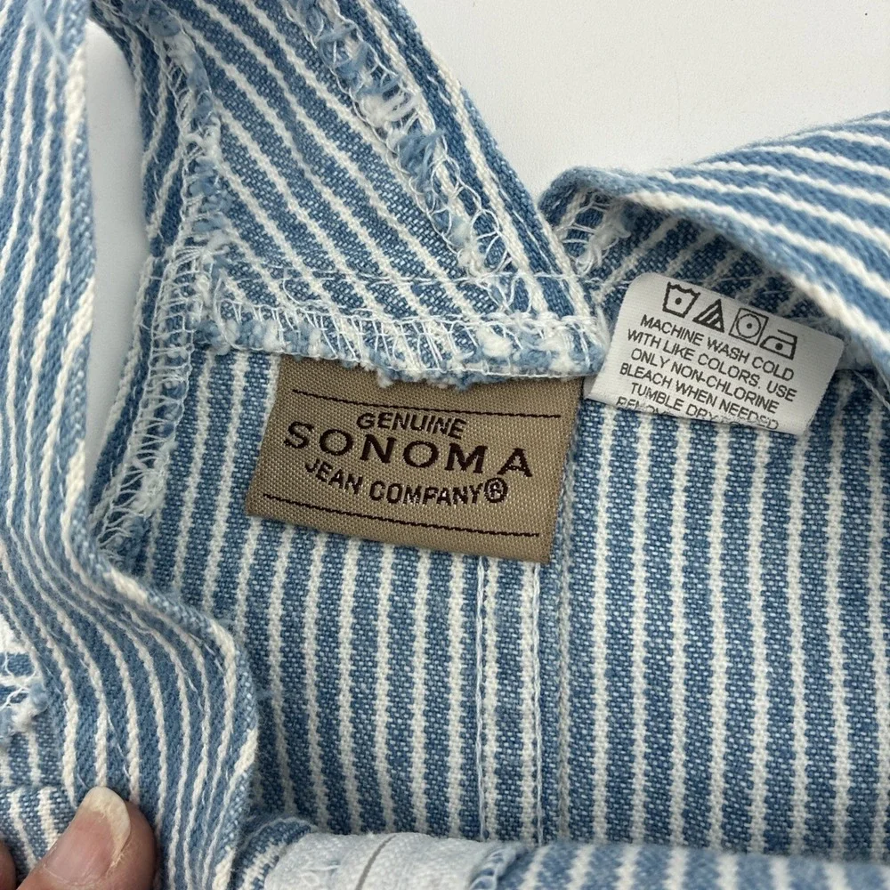 Sonoma Jean Company Girls 4T Stripe Floral Embroidered Zipper Jumper Dress